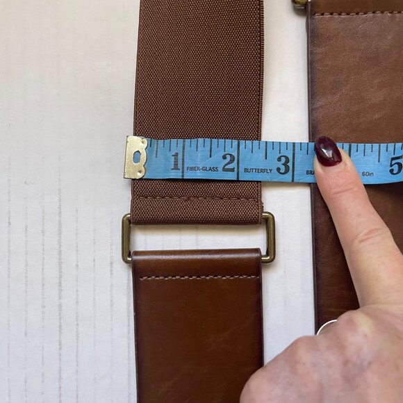 NWOT Vince Comuto WIDE Leather ELASTIC Boho BELT - Picture 10 of 14
